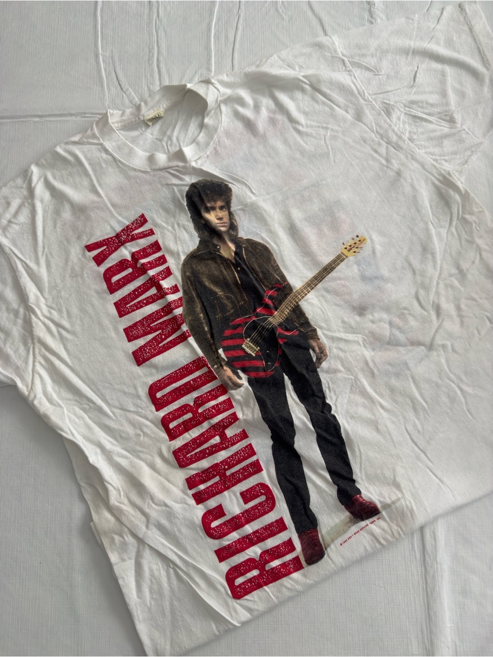 VINTAGE Richard Marx White Graphic Band T-Shirt